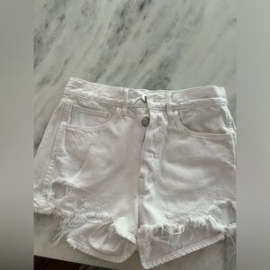 3x1 denim distressed shorts size 25 like new